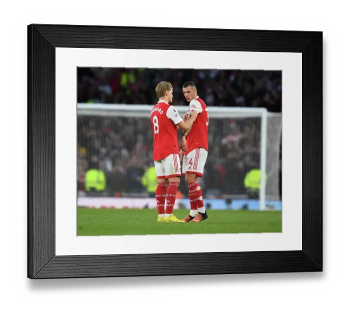 Framed Print : Arsenal: Xhaka Takes Over as Captain Against Liverpool in Premier League Showdown (2022-23) Framed Print : Arsenal: Xhaka Takes Over as Captain Against Liverpool in Premier League Showdown (2022-23)