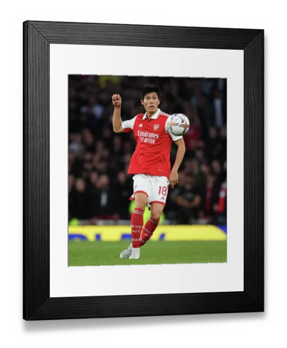 Framed Print : Arsenal Debut: Tomiyasu Shines in Arsenal vs. Liverpool (2022-23) - Emirates Stadium