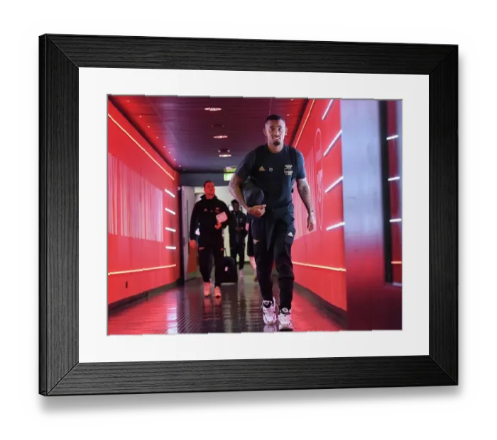 Framed Print : Gabriel Jesus: Arsenal's Readiness for the Premier League Showdown Against Liverpool (2022-23)