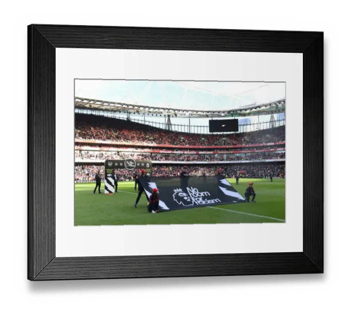 Framed Print : Arsenal vs Liverpool: Unity Against Racism - Premier League 2022-23