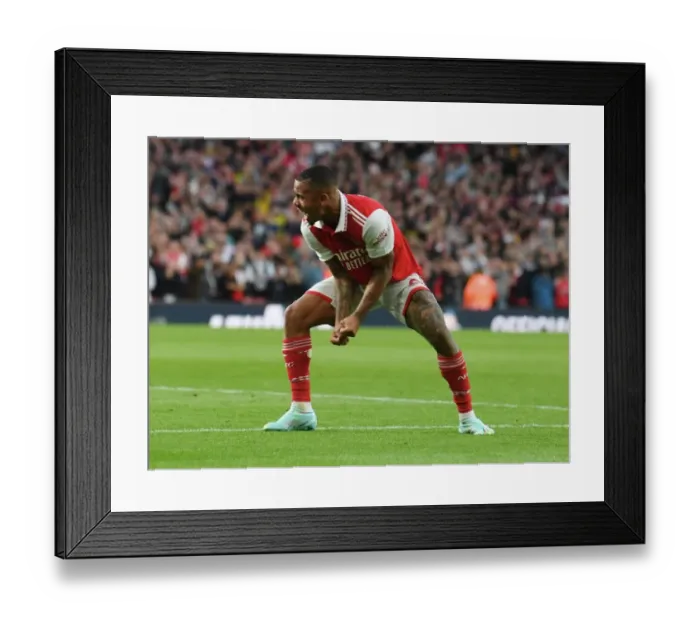 Framed Print : Arsenal's Triumph: Bukayo Saka's Thrilling Hat-trick Against Liverpool (2022-23)