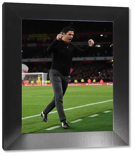 Mikel Arteta Celebrates Arsenal's Victory Over Liverpool in the 2022-23 Premier League