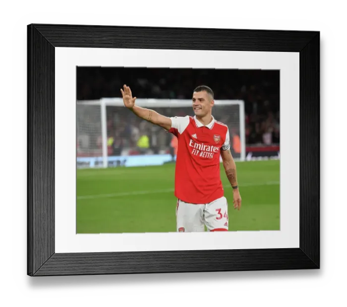 Framed Print : Arsenal's Granit Xhaka Reacts After Arsenal FC vs Liverpool FC, Premier League 2022-23 Framed Print : Arsenal's Granit Xhaka Reacts After Arsenal FC vs Liverpool FC, Premier League 2022-23