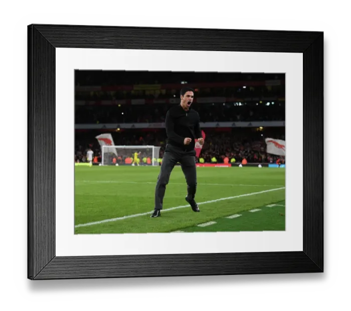 Framed Print : Mikel Arteta's Masterclass: Arsenal's Thrilling Victory Over Liverpool in the 2022-23 Premier League