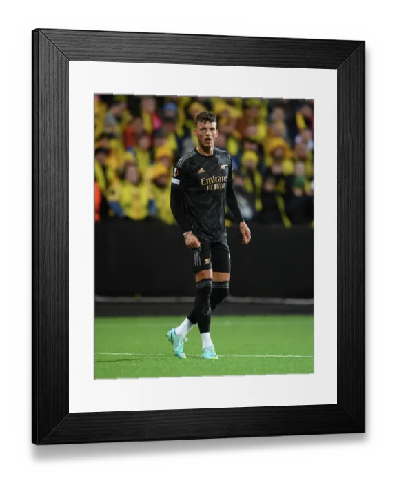 Framed Print : Arsenal's Ben White Stars in UEFA Europa League Showdown against Bodø / Glimt