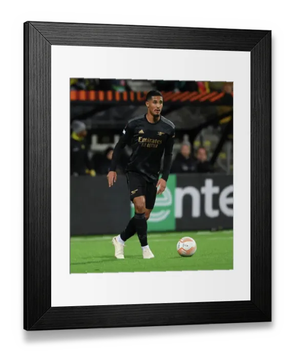 Framed Print : William Saliba's Standout Performance: Arsenal's Defender Dazzles in Europa League Victory over Bodø / Glimt Framed Print : William Saliba's Standout Performance: Arsenal's Defender Dazzles in Europa League Victory over Bodø / Glimt