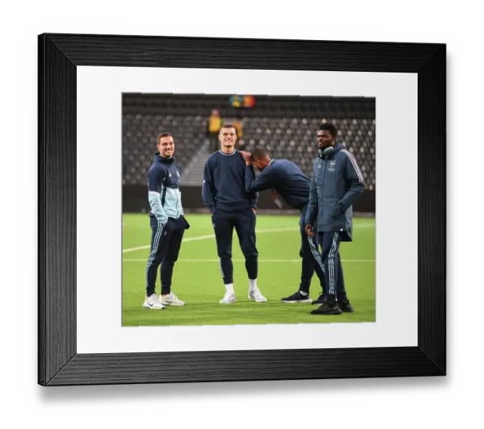 Framed Print : Arsenal FC Players Prepare for UEFA Europa League Match against Bodø / Glimt Framed Print : Arsenal FC Players Prepare for UEFA Europa League Match against Bodø / Glimt
