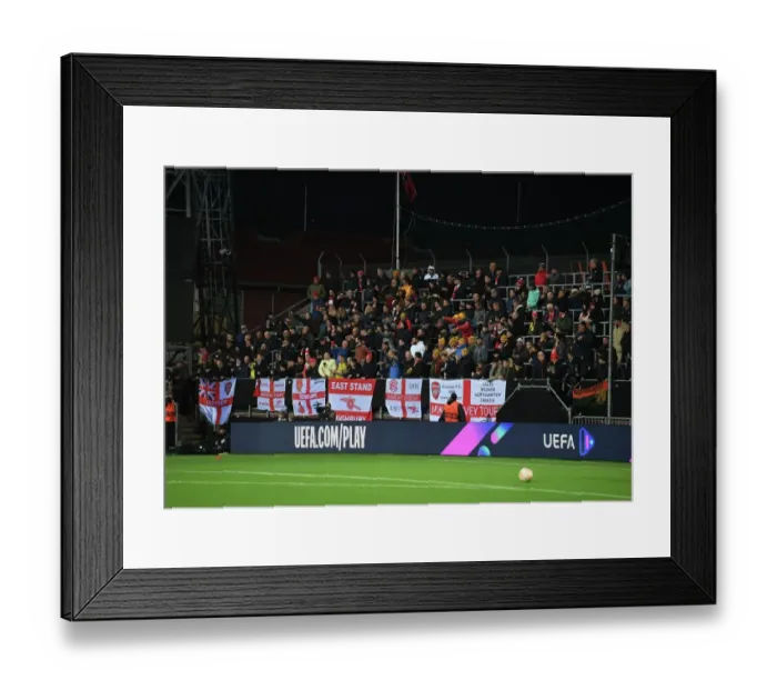 Framed Print : Arsenal Fans Gather Before Europa League Clash Against Bodø / Glimt in Norway Framed Print : Arsenal Fans Gather Before Europa League Clash Against Bodø / Glimt in Norway