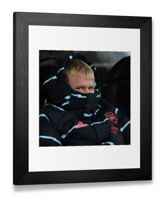Framed Print : Arsenal's Ramsdale Ready: Bodø / Glimt vs Arsenal, UEFA Europa League 2022-23