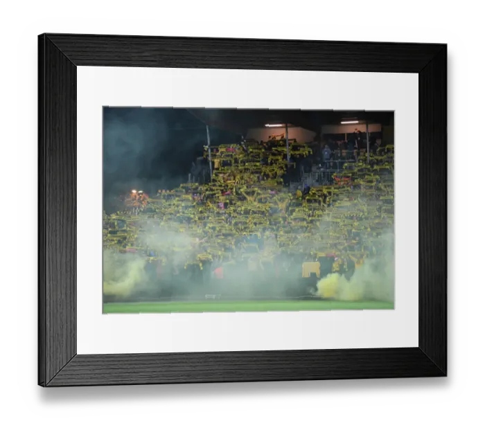 Framed Print : Arsenal Fans Face Off Against Bodo / Glimt Supporters: UEFA Europa League Clash in Norway