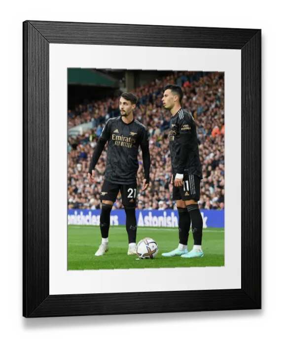 Framed Print : Fabio Vieira and Gabriel Martinelli: Arsenal's Dynamic Duo Shine in Leeds United Clash (Premier League 2022-23) Framed Print : Fabio Vieira and Gabriel Martinelli: Arsenal's Dynamic Duo Shine in Leeds United Clash (Premier League 2022-23)