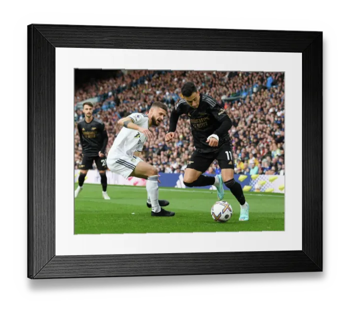 Framed Print : Martinelli vs Klich: Battle at Elland Road - Leeds United vs Arsenal FC, Premier League 2022-23 Framed Print : Martinelli vs Klich: Battle at Elland Road - Leeds United vs Arsenal FC, Premier League 2022-23