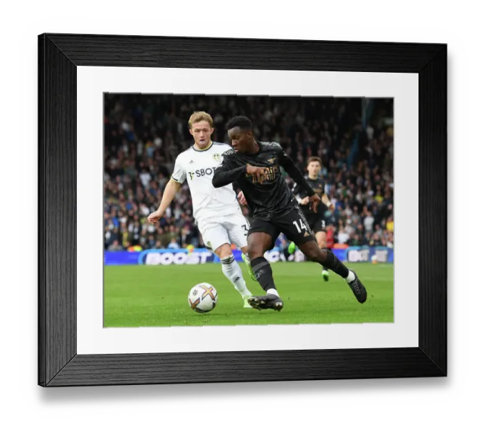 Framed Print : Clash at Elland Road: Nketiah vs. Gelhardt - Leeds United vs. Arsenal FC, Premier League 2022-23 Framed Print : Clash at Elland Road: Nketiah vs. Gelhardt - Leeds United vs. Arsenal FC, Premier League 2022-23