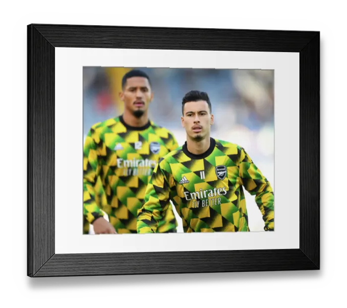 Framed Print : Gabriel Martinelli's Focus: Preparing for Leeds United Clash in Premier League 2022-23