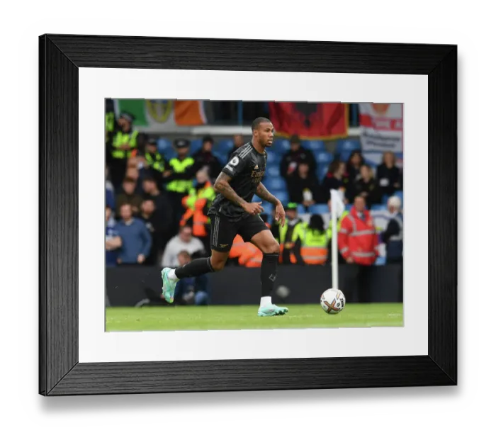 Framed Print : Gabriel Magalhaes in Action: Leeds United vs. Arsenal FC, Premier League 2022-23 Framed Print : Gabriel Magalhaes in Action: Leeds United vs. Arsenal FC, Premier League 2022-23