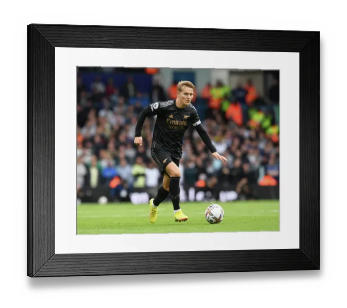 Framed Print : Martin Odegaard in Action: Leeds United vs. Arsenal FC, Premier League 2022-23 Framed Print : Martin Odegaard in Action: Leeds United vs. Arsenal FC, Premier League 2022-23
