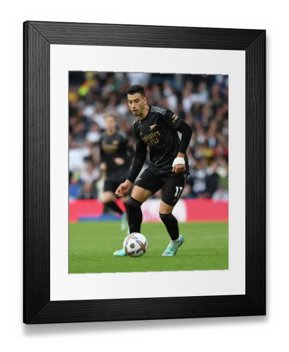 Framed Print : Martinelli in Action: Leeds United vs. Arsenal FC, Premier League 2022-23
