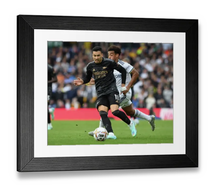 Framed Print : Martinelli's Star Performance: Arsenal's Premier League Victory Against Leeds United (2022-23) Framed Print : Martinelli's Star Performance: Arsenal's Premier League Victory Against Leeds United (2022-23)