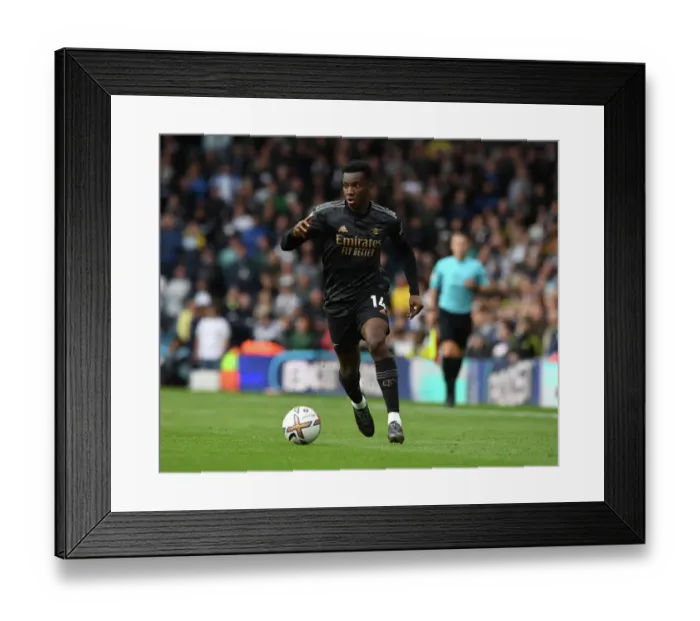 Framed Print : Arsenal's Eddie Nketiah Shines: Gunners Secure Victory Against Leeds United in Premier League