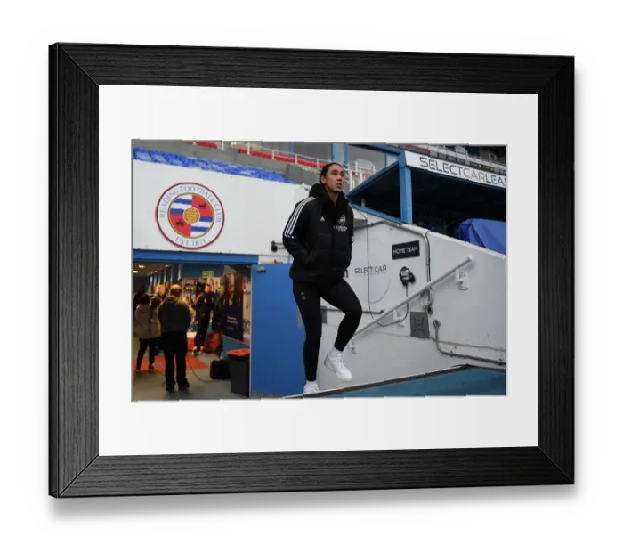 Framed Print : Arsenal Women vs Reading: Manuela Zinsberger Pre-Match Focus