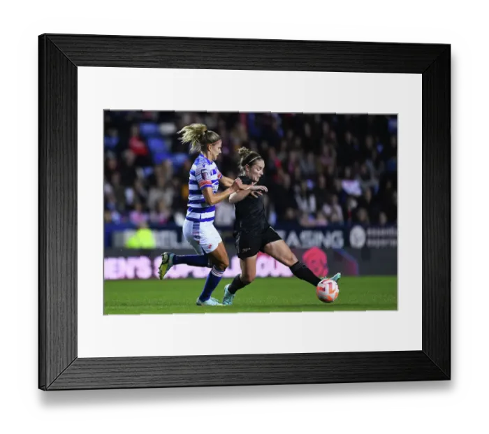 Framed Print : Arsenal's Kim Little Shines in Reading Women vs Arsenal (FA WSL 2022-23)