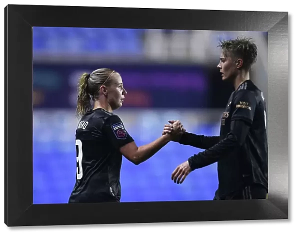 Arsenal Women vs. Reading: Beth Mead and Lina Hurtig in Action, FA Womens Super League 2022-23