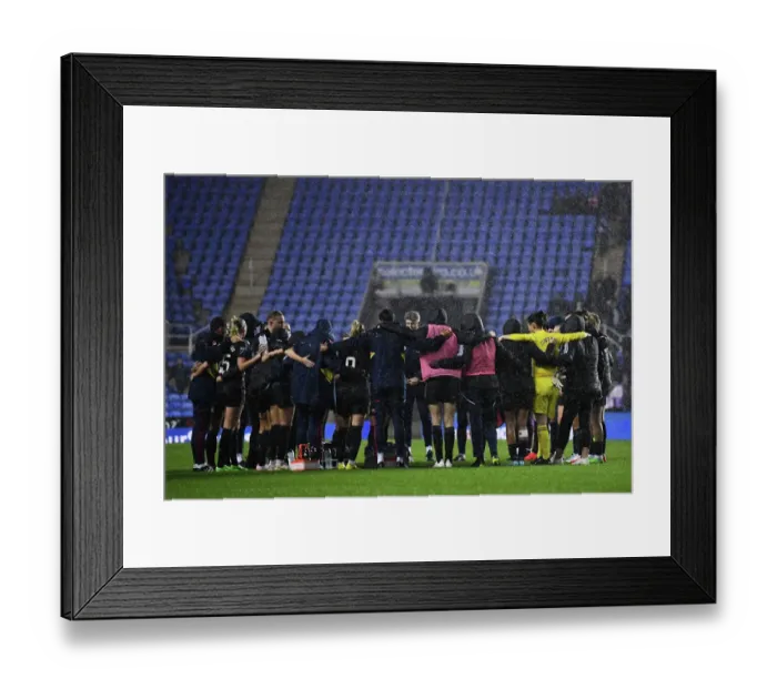 Framed Print : Arsenal Women's Coach Jonas Eidevall Addresses Team After Reading Match, FA WSL 2022-23 Framed Print : Arsenal Women's Coach Jonas Eidevall Addresses Team After Reading Match, FA WSL 2022-23