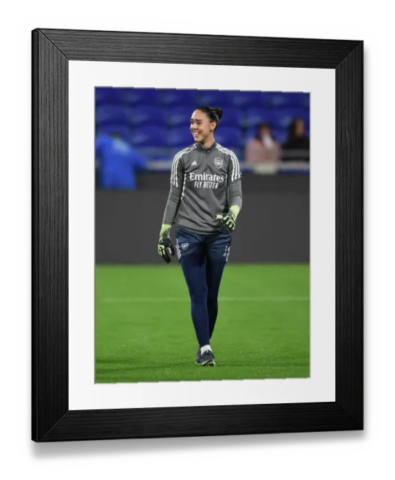 Framed Print : Olympique Lyonnais v Arsenal WFC : Group C - UEFA Womens Champions League
