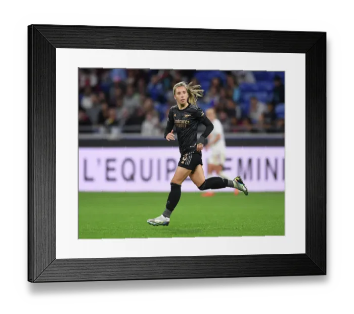 Framed Print : Champions League Showdown: Arsenal WFC vs. Olympique Lyonnais (Group C)