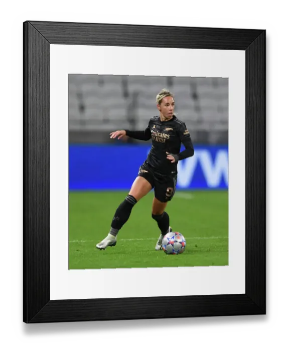 Framed Print : Champions League Clash: Olympique Lyonnais vs. Arsenal Women - Group C Showdown