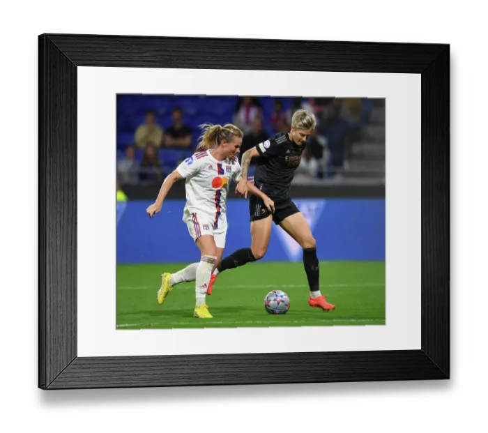 Framed Print : Champions Clash: Arsenal Women vs. Olympique Lyonnais - UEFA Women's Champions League Group C Framed Print : Champions Clash: Arsenal Women vs. Olympique Lyonnais - UEFA Women's Champions League Group C