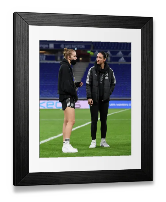 Framed Print : Showdown in Lyon: Arsenal WFC vs Olympique Lyonnais - UEFA Women's Champions League Clash Framed Print : Showdown in Lyon: Arsenal WFC vs Olympique Lyonnais - UEFA Women's Champions League Clash