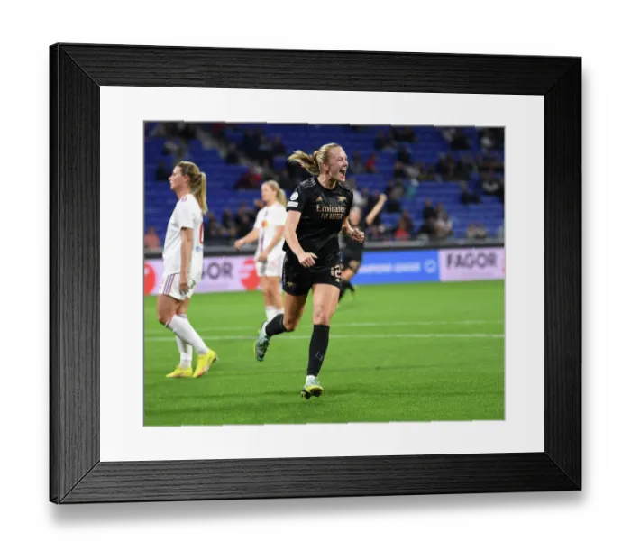 Framed Print : Arsenal Women Triumph Over Olympique Lyonnais in UEFA Champions League Group C: Frida Maanum Scores Brace Framed Print : Arsenal Women Triumph Over Olympique Lyonnais in UEFA Champions League Group C: Frida Maanum Scores Brace
