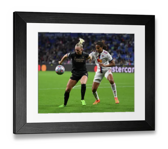 Framed Print : Clash of Titans: Olympique Lyonnais vs. Arsenal WFC - UEFA Women's Champions League Group C Framed Print : Clash of Titans: Olympique Lyonnais vs. Arsenal WFC - UEFA Women's Champions League Group C
