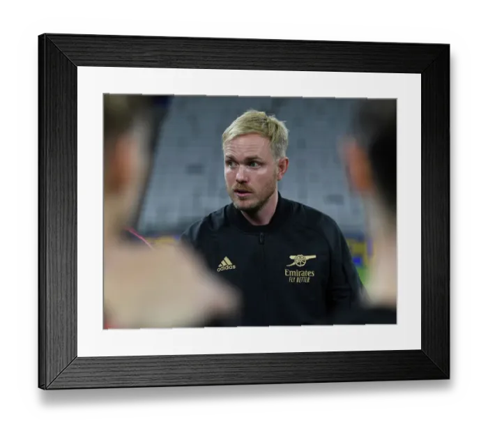 Framed Print : Eidevall vs. Lyon: Arsenal WFC Takes on Champions in UEFA Women's Champions League