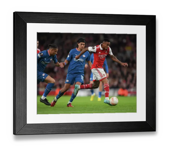 Framed Print : Arsenal vs PSV Eindhoven: Europa League Battle at Emirates Stadium (2022-23) Framed Print : Arsenal vs PSV Eindhoven: Europa League Battle at Emirates Stadium (2022-23)