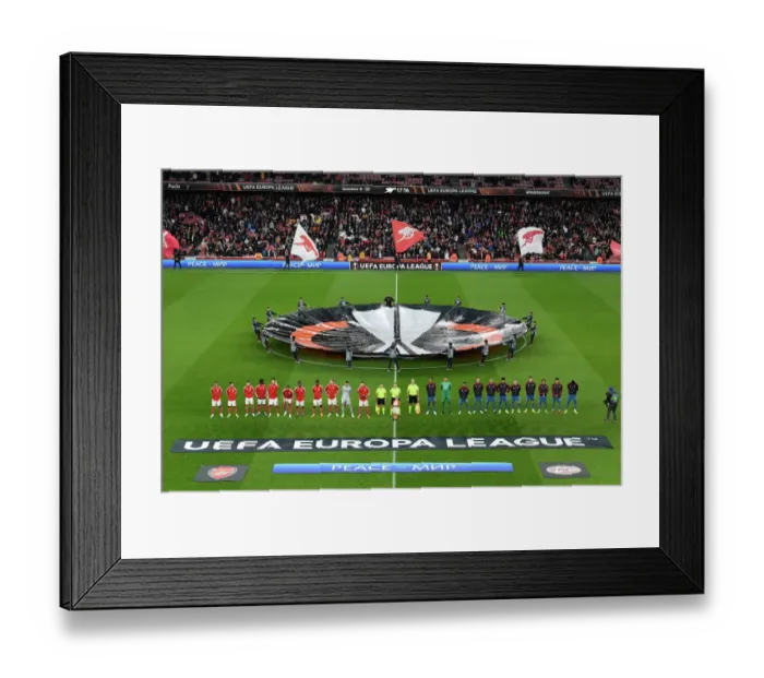 Framed Print : Arsenal FC vs PSV Eindhoven: Europa League Showdown at Emirates Stadium Framed Print : Arsenal FC vs PSV Eindhoven: Europa League Showdown at Emirates Stadium