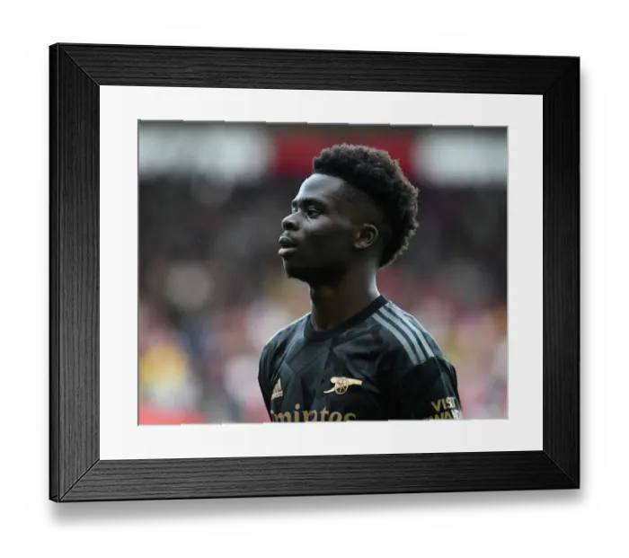 Framed Print : Bukayo Saka's Star Performance: Arsenal's Triumph over Southampton in the 2022-23 Premier League