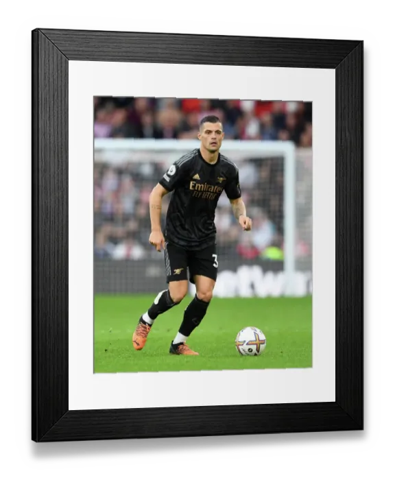 Framed Print : Granit Xhaka: Arsenal's Midfield Maestro in Action against Southampton, Premier League 2022-23 Framed Print : Granit Xhaka: Arsenal's Midfield Maestro in Action against Southampton, Premier League 2022-23