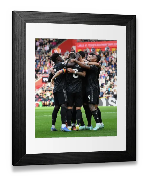 Framed Print : Xhaka's Goal: Arsenal's Victory at Southampton (2022-23) Framed Print : Xhaka's Goal: Arsenal's Victory at Southampton (2022-23)