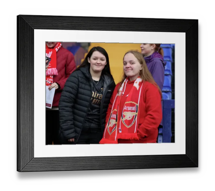 Framed Print : Arsenal Fans Gather Before Liverpool vs. Arsenal: FA Womens Super League Showdown Framed Print : Arsenal Fans Gather Before Liverpool vs. Arsenal: FA Womens Super League Showdown