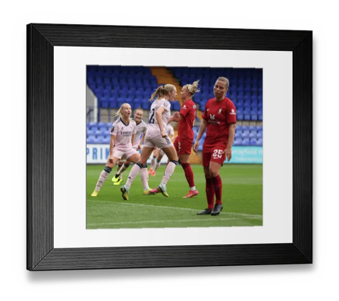 Framed Print : Arsenal Women Triumph Over Liverpool: Frida Maanum Scores Brace in FA WSL Clash