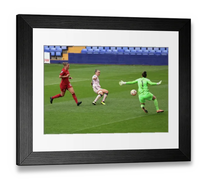 Framed Print : Clash of the Titans: Foord vs. Laws - Arsenal vs. Liverpool FA Womens Super League Showdown Framed Print : Clash of the Titans: Foord vs. Laws - Arsenal vs. Liverpool FA Womens Super League Showdown