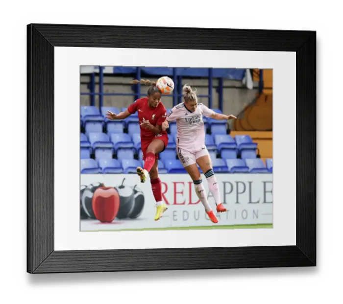 Framed Print : Arsenal vs Liverpool: A Battle in the FA Womens Super League Framed Print : Arsenal vs Liverpool: A Battle in the FA Womens Super League