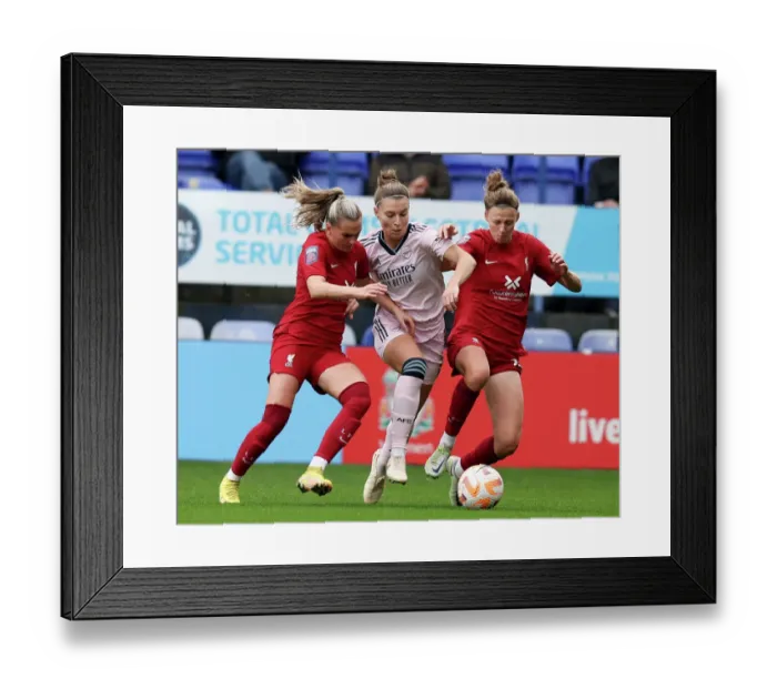 Framed Print : Arsenal vs. Liverpool: A FA Women's Super League Showdown Framed Print : Arsenal vs. Liverpool: A FA Women's Super League Showdown