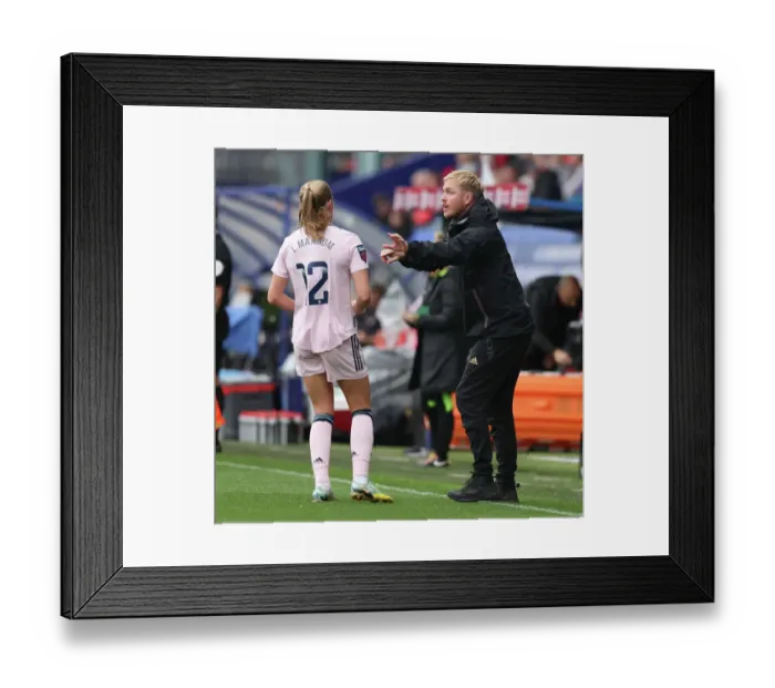 Framed Print : Arsenal Women's Boss Jonas Eidevall Coaches Against Liverpool in FA WSL 2022-23 Framed Print : Arsenal Women's Boss Jonas Eidevall Coaches Against Liverpool in FA WSL 2022-23