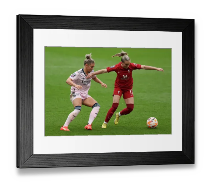 Framed Print : Arsenal vs. Liverpool: A Women's Super League Showdown at Prenton Park Framed Print : Arsenal vs. Liverpool: A Women's Super League Showdown at Prenton Park