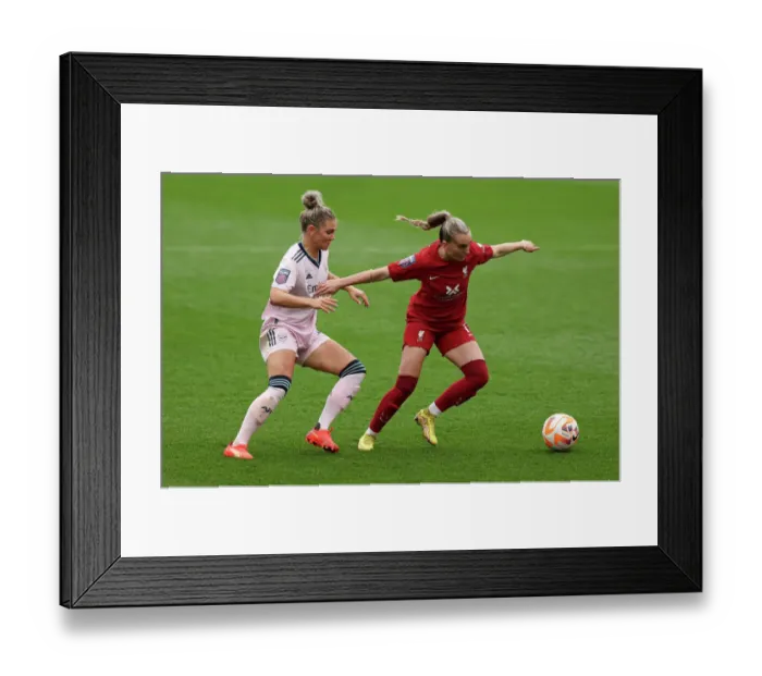 Framed Print : Arsenal vs. Liverpool: Women's Super League Clash at Prenton Park Framed Print : Arsenal vs. Liverpool: Women's Super League Clash at Prenton Park