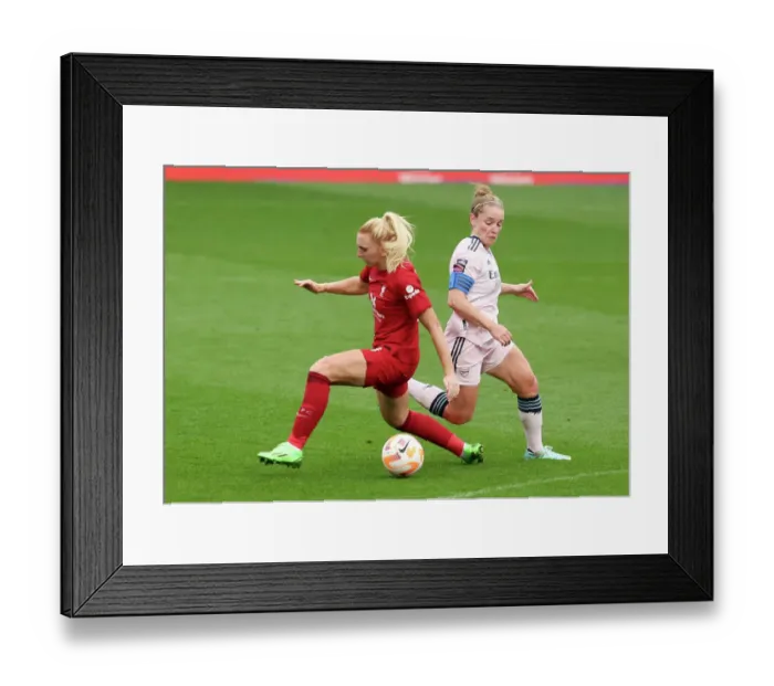 Framed Print : Arsenal's Kim Little Scores Past Liverpool in FA WSL Clash