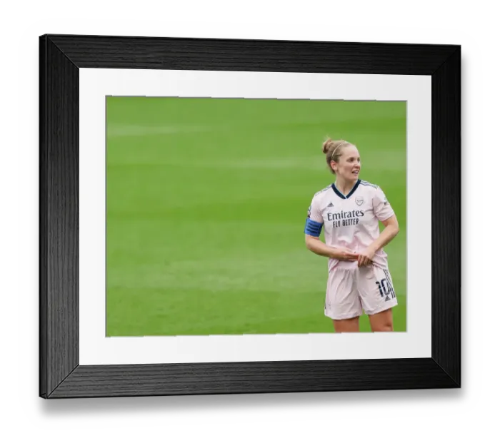Framed Print : Arsenal's Kim Little Faces Off Against Liverpool in FA WSL Clash